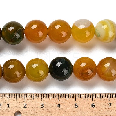 Dyed Natural Agate Beads Strands G-G175-A11-01-1