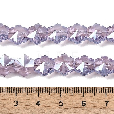 Electroplate Glass Beads Strands EGLA-B011-01A-PL04-1