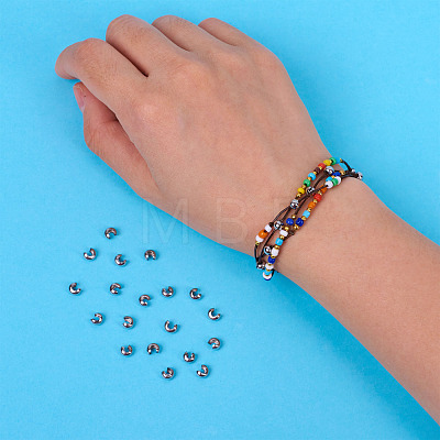 Brass Crimp Beads Covers KK-TA0007-81-1