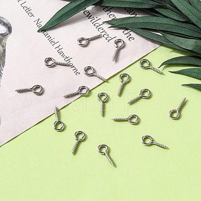 Tarnish Resistant 304 Stainless Steel Screw Eye Pin Peg Bails STAS-L234-165A-P-1