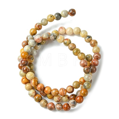 Natural Crazy Lace Agate Round Bead Strands X-G-E334-4mm-20-1