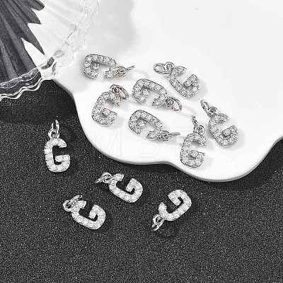 SHEGRACE Brass Micro Pave Clear Cubic Zirconia Pendants XGRQ29396-394P-G-1