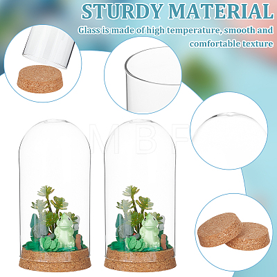 Glass Dome Cover AJEW-WH0505-27-1
