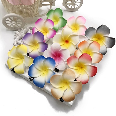 12Pcs PE Egg Flower Claw Hair Clips PW-WG54AE9-06-1