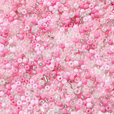 Opaque & Transparent Inside Colours Glass Seed Beads SEED-F004-01A-1