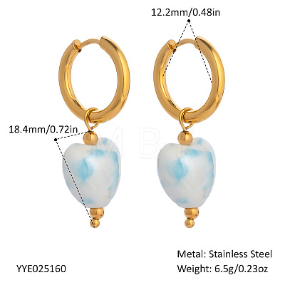 304 Stainless Steel Hoop Earrings ZP5553-7-1