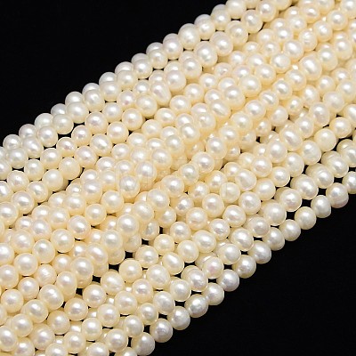 Natural Cultured Freshwater Pearl Beads Strands X-PEAR-L001-E-13-1