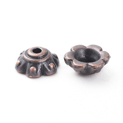 Tibetan Style Bead Caps RLF0571Y-NF-1