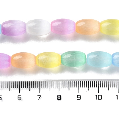 Macaron Color Natural Selenite Beads Strands G-B102-A01-02-1