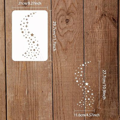 Plastic Reusable Drawing Painting Stencils Templates DIY-WH0202-363-1