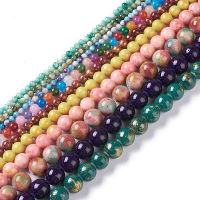 Natural Jade Beads Strands G-H245-04-1