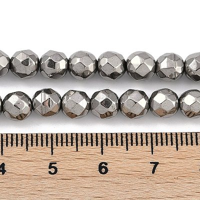 Electroplated Synthetic Non-magnetic Hematite Beads Strands G-H072-J01-01-1