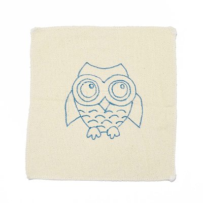 Owl Punch Embroidery Supplies Kit DIY-H155-03-1