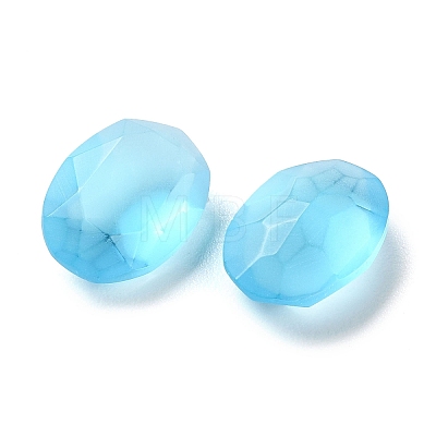 Frosted Glass Rhinestone Cabochons RGLA-G022-05A-202-1