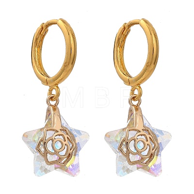 Electroplate Star Glass Jewelry Sets SJEW-JS01120-01-1