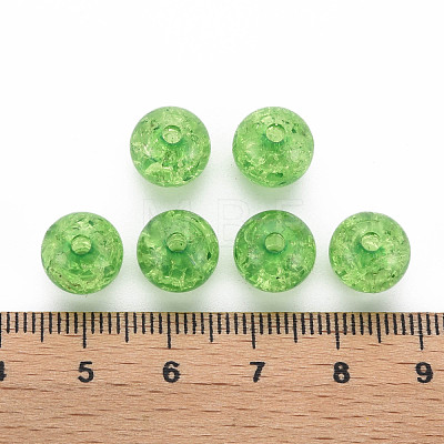 Transparent Crackle Acrylic Beads MACR-S373-66C-N19-1