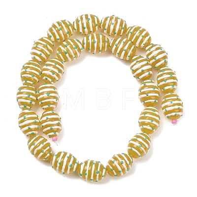 Glass Imitation Jade Beads GLAA-L051-02C-1