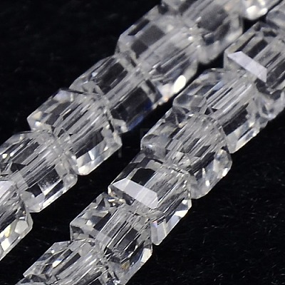 Glass Beads Strands EGLA-J028-3x3mm-01-1