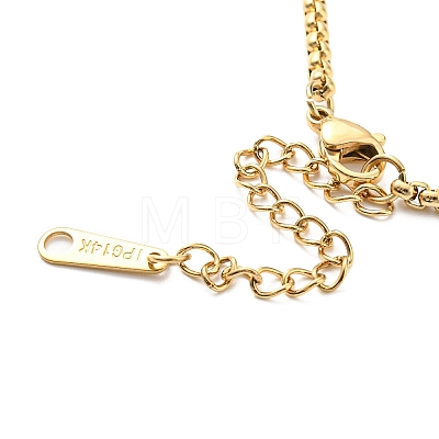 304 Stainless Steel Box Chain Necklace for Men Women NJEW-A008-05G-1