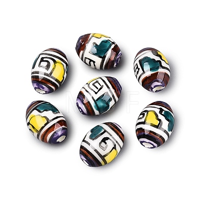 Handmade Porcelain Beads PORC-Q007-08D-1