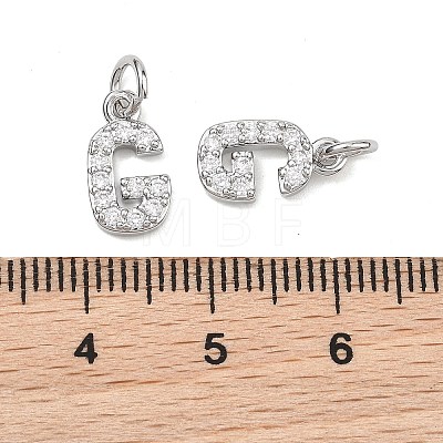 SHEGRACE Brass Micro Pave Clear Cubic Zirconia Pendants XGRQ29396-394P-G-1