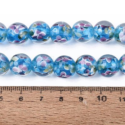Handmade Lampwork Beads Strands LAMP-Q041-08C-1