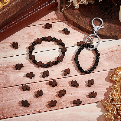 120Pcs Natural Wooden Beads WOOD-UN0001-10-1