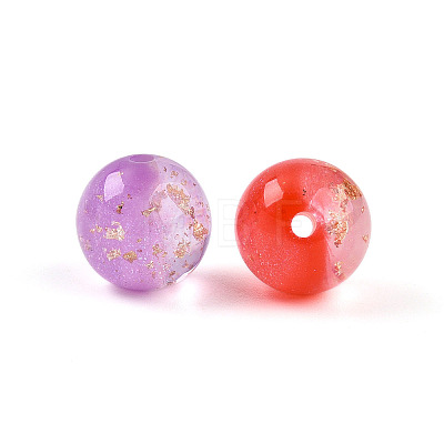 Two Tone Transparent Resin Beads X1-RESI-N042-12mm-12-1