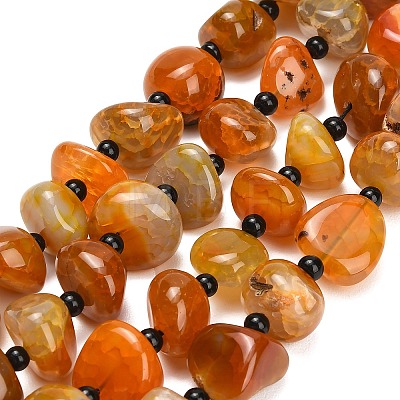 Natural Dragon Veins Agate Beads Strands GG-L001-I01-01A-1