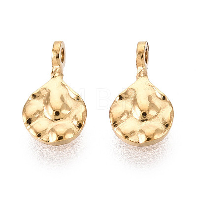 304 Stainless Steel Teardrop Charms X-STAS-T072-39G-1