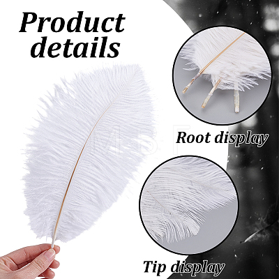 72Pcs 3 Styles Ostrich Feather Craft for Wedding Party Centerpieces Home Decoration DIY-GA0009-95-1