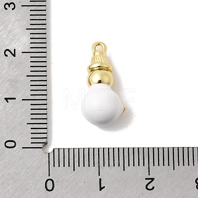 Christmas Brass Enamel Pendants KK-L258-05G-A01-1