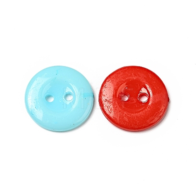 Acrylic Sewing Buttons for Costume Design BUTT-E087-B-M-1