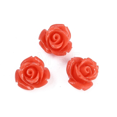 Synthetic Coral Carved Beads CORA-M001-07O-1