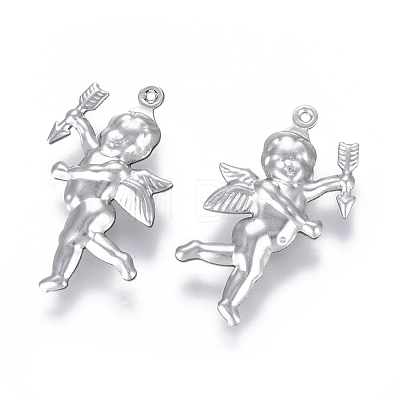 Non-Tarnish 304 Stainless Steel Pendants STAS-F227-10-MP-1