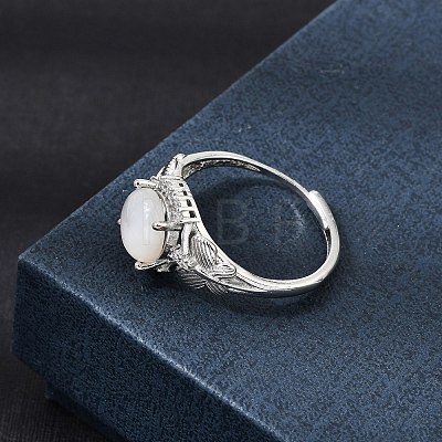 Brass Micro Pave Cubic Zirconia Finger Rings CU-CBA260E-06P-1
