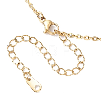 Brass Macrame Pouch Natural Amethyst Inside & 304 Stainless Steel Pendant Necklaces for Women NJEW-JN05607-03-1