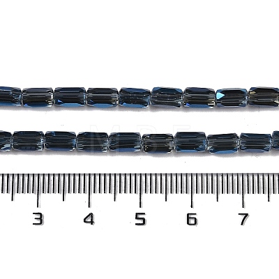 Electroplate Glass Beads Strands GLAA-Q101-02A-FR01-1