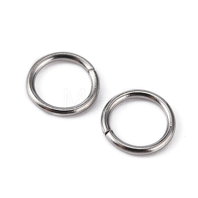 304 Stainless Steel Open Jump Rings X-STAS-Q186-02-8x1mm-1