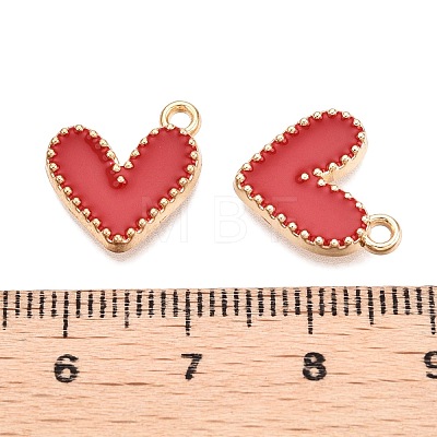 Rack Plating Alloy Enamel Charms ENAM-N056-343G-C-1