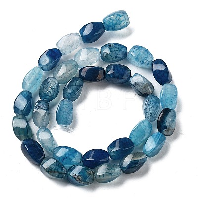 Natural Dragon Veins Agate Beads Strands G-G172-01U-1