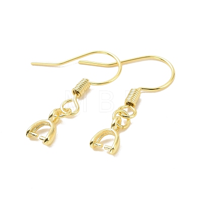 Rack Plating Brass Earring Hooks KK-F839-025A-G-1