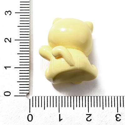 Opaque Cute Little Cat Resin Ornament RESI-S015-02E-1