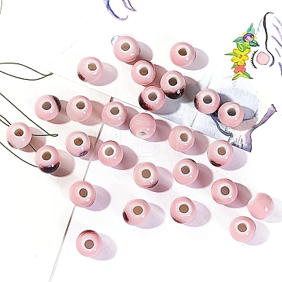 Handmade Porcelain Bright Glazed Beads PW-WG20130-11-1