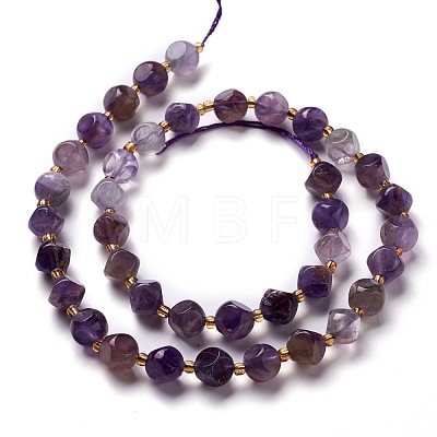 Natural Amethyst Beads Strand G-M367-29C-1