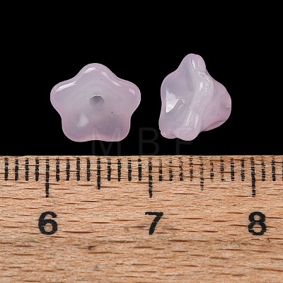 Baking Paint Transparent Glass Beads GLAA-T025-81C-05-1
