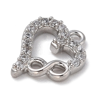 Brass with Cubic Zirconia Charms KK-Q817-05P-1