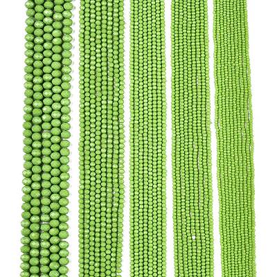 Opaque Solid Color Imitation Jade Glass Beads Strands EGLA-A044-P8mm-D30-1