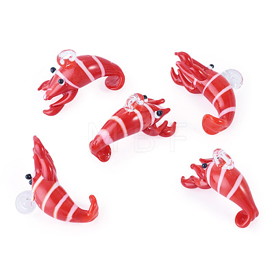 5Pcs Handmade Lampwork Pendants LAMP-TA0002-75A-1