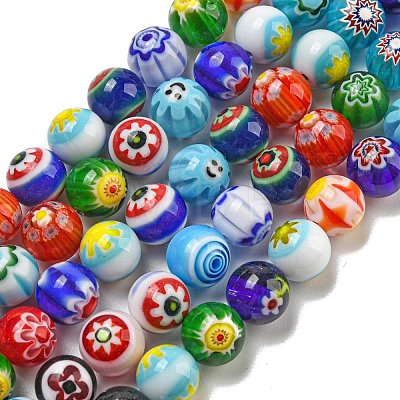 Handmade Lampwork Beads Strands LAMP-H001-01-1